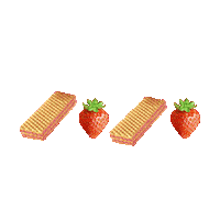 Strawberry Wafer Sticker by loacker