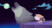 Howling Good Night GIF by WUFFI