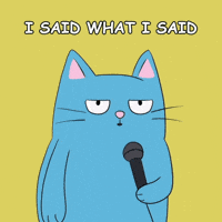 Sassy Blue Cat GIF