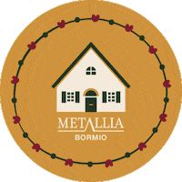 Metalliabormio logo home shop casa Sticker