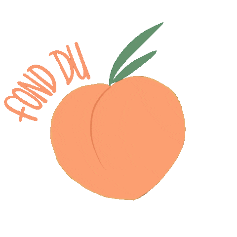 Fruit Peach Sticker by grousseta