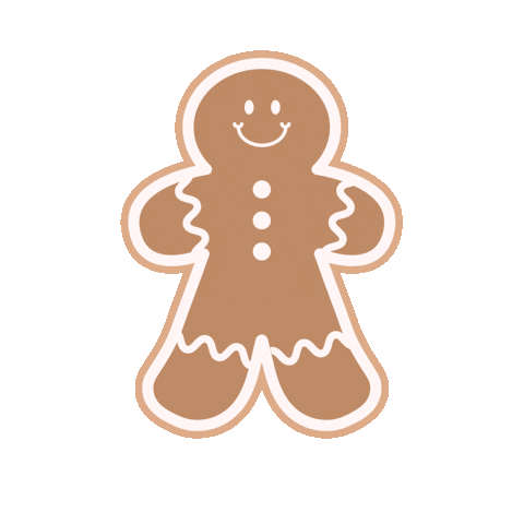 Gingerbread Man Christmas Sticker