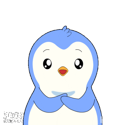 Lets Go Sticker by Pudgy Penguins