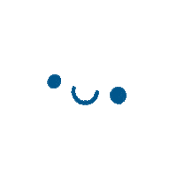 leahstray smile kawaii blue wink Sticker