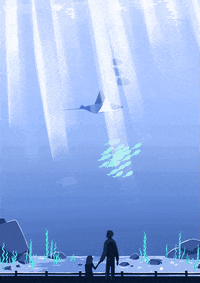 The_Artworks_Inc illustration look ocean fish GIF