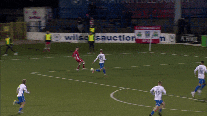 Goal Striker GIF by Cliftonville Football Club
