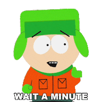 Wait A Second Kyle Broflovski Sticker by South Park