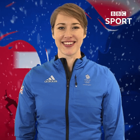 winter olympics celebration GIF by BBC