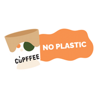 Cupffee coffee vegan sustainability barista Sticker