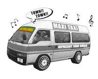 3rdworldfamous truck bus van taxi Sticker