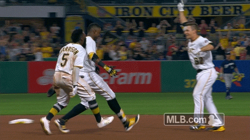 pittsburgh pirates celebration GIF by MLB