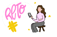 Woman Star Sticker