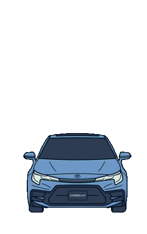 blue car finger Sticker by Toyota México