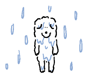 Heavy Rain Dog Sticker by mmhn