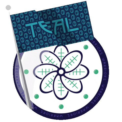 Rugby Teal Sticker by Emerald Warriors RFC