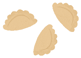 Christmas Dumplings Sticker by drawzdek