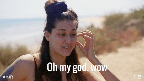 Oh My God Wow GIF by Married At First Sight Australia