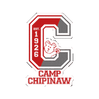 CampChipinaw happy summer camp camper Sticker