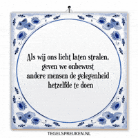 Support Licht GIF by Tegelspreuken.nl