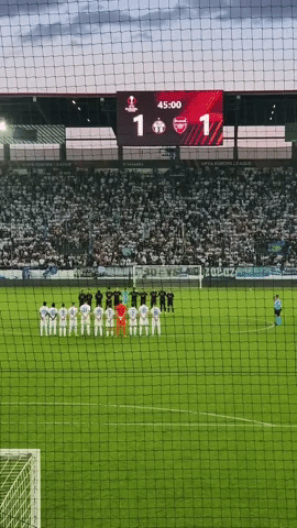Moment of Silence at Arsenal-Zurich Match