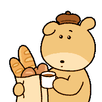 banggri_official happy dog coffee chill Sticker