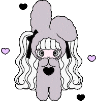 Tokyo うさぎ Sticker by mineco