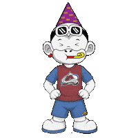 Colorado Avalanche Party Time Sticker by Zhot