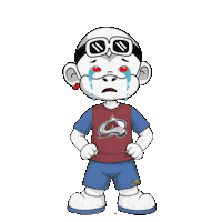 Colorado Avalanche White Monkey Sticker by Zhot