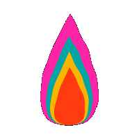 Fire Neon Sticker by Carmen Tiffany