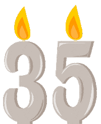 Birthday Flickering Sticker