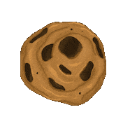 Chocolate Chip Cookie Sticker by Ann of Facedit