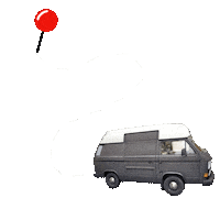 Van Camping Sticker