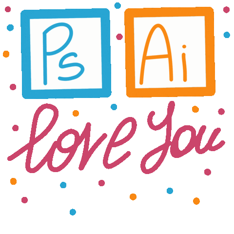 martinamicole love love you ai photoshop Sticker