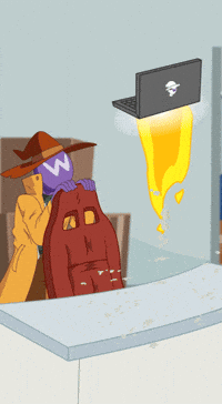 Fire Rocket GIF