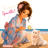 Pink Cute Cat Sticker