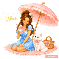 White Cat Summer Sticker
