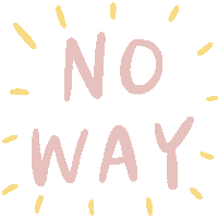 Craftedbyday no no way noway cannot Sticker