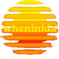 Vacation Sunset Sticker by wheninida®