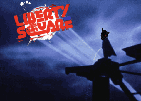 LibertySquareHQ giphyupload batman robo bat signal GIF