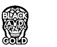 happy skull Sticker by Black and Gold
