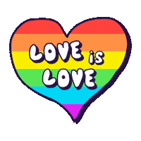 Love Is Love Rainbow Sticker