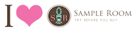 sampleroomph sample sampleroom try before you buy sample room Sticker