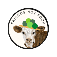 VeganimSchwarzwald vegan cow plant based schwarzwald Sticker