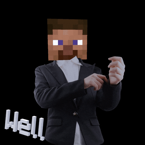 Humamoyous_ giphyupload minecraft well well well minecraft meme GIF