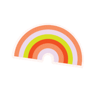 Rainbow Orange Sticker