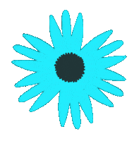 Cecilebonbon Cecile Bonbon Fleur Fleurbleue Bleu Sticker