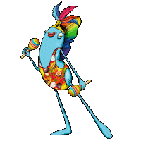 juliette_bubble dancing fiesta carnaval samba Sticker