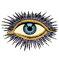 thegallerywalluk weird magic eye leaves Sticker