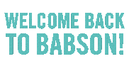 Move In Welcome Back Sticker by Babson College