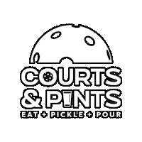courtsandpints minnesota pickleball moorhead courts and pints Sticker